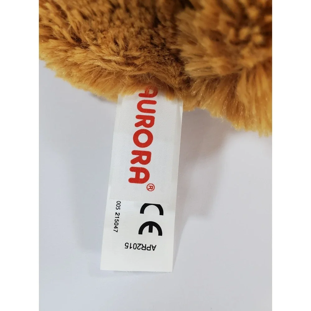 Aurora Teddy Bear‎ Plush Tan Brown Soft Stuffed Animal 12 Inch Cute Cuddly Toy